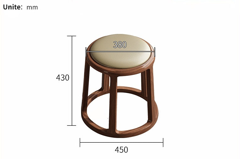 Extendable & Rotatable Walnut Movable Tea Table
